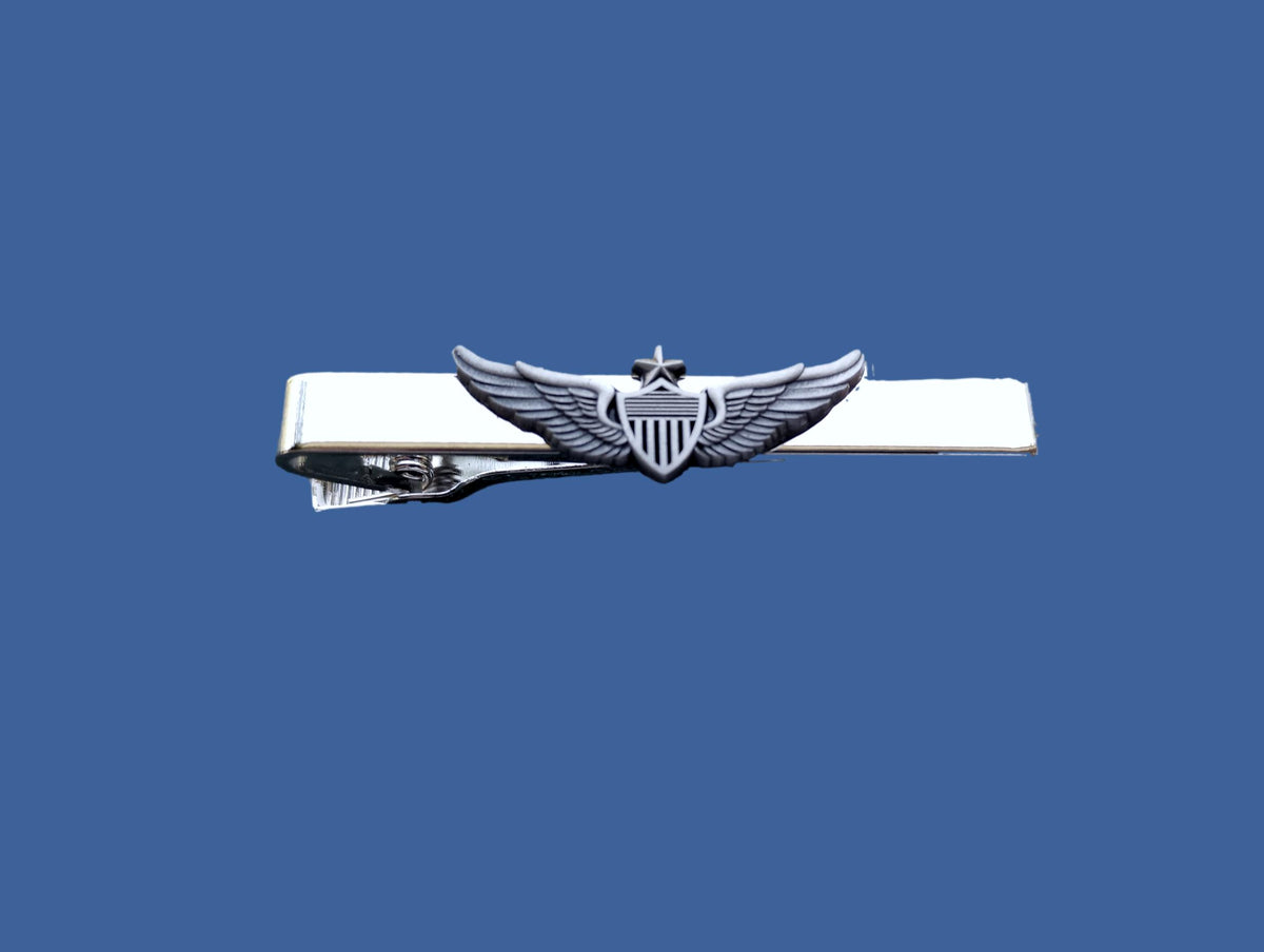 U.S MILITARY ARMY SENIOR AVIATOR TIE BAR TIE TAC ARMY PILOT WINGS U.S.A MADE