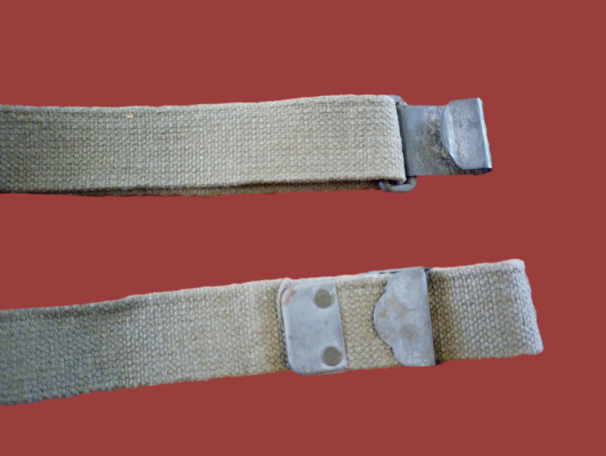 MILITARY GARAND WEB RIFLE SLING POST WAR FLAT BUCKLE GENUINE SURPLUS