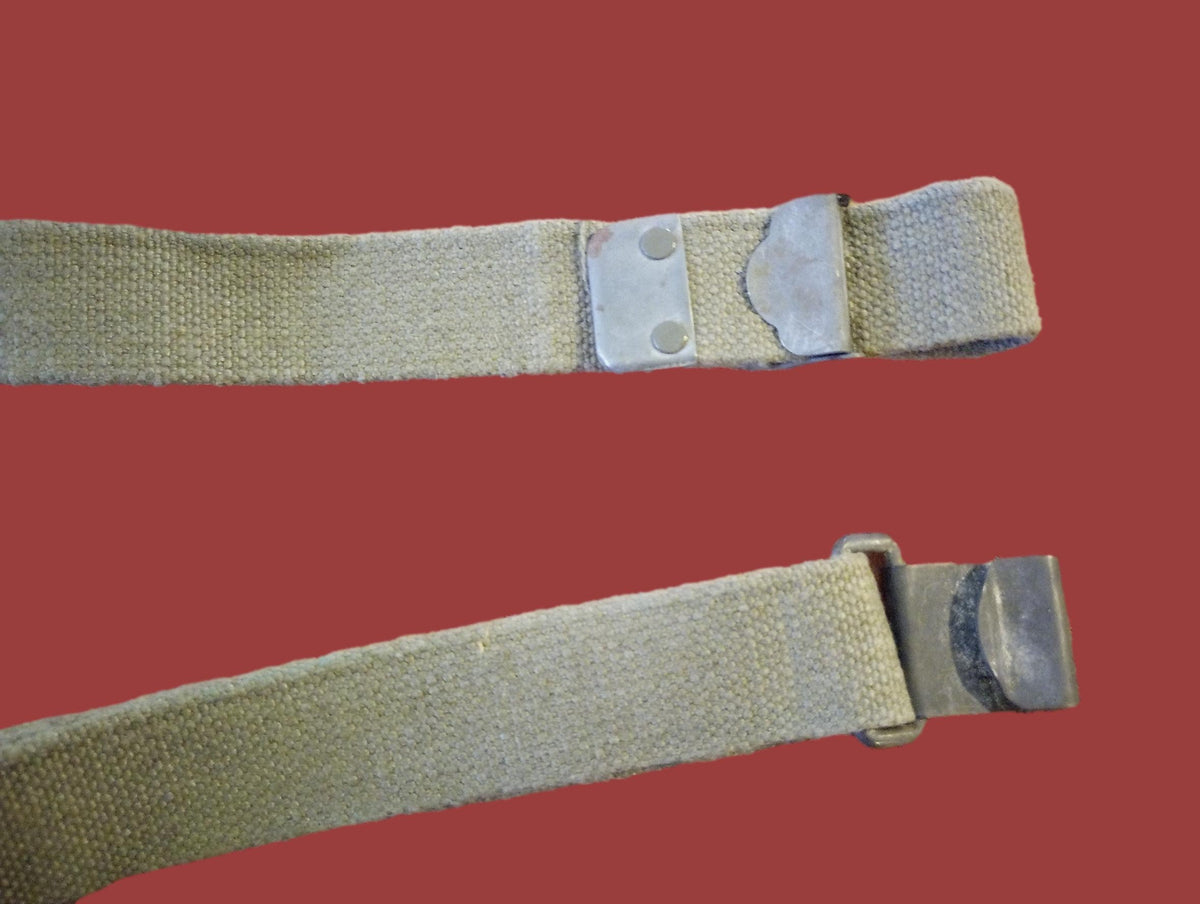 MILITARY GARAND WEB RIFLE SLING POST WAR FLAT BUCKLE GENUINE SURPLUS