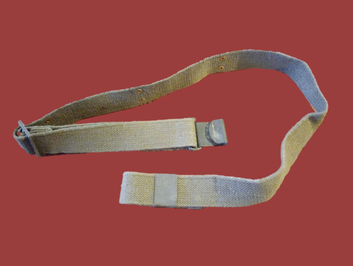 MILITARY GARAND WEB RIFLE SLING POST WAR FLAT BUCKLE GENUINE SURPLUS