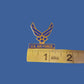 U.S MILITARY AIR FORCE HAT LAPEL PIN DOUBLE CLUTCH BACK PINS