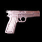 9 MM AUTOMATIC PISTOL HAT PIN ANTIQUE SILVER IN COLOR LAPEL PIN