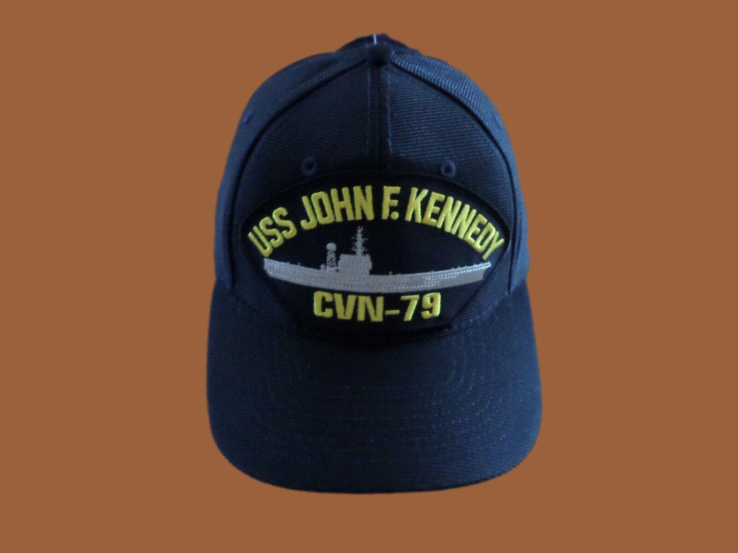 USS JOHN F KENNEDY CVN- 79 NAVY SHIP HAT OFFICIAL U.S MILITARY BALL CAP USA MADE