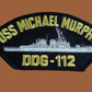 USS MICHAEL MURPHY DDG-112 U.S NAVY SHIP HAT PATCH U.S.A MADE HEAT TRANSFER