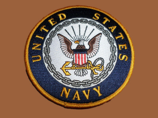 NEW U.S.MILITARY NAVY EMBROIDERED PATCH UNITED STATES NAVY 4" X 4" FULL COLOR