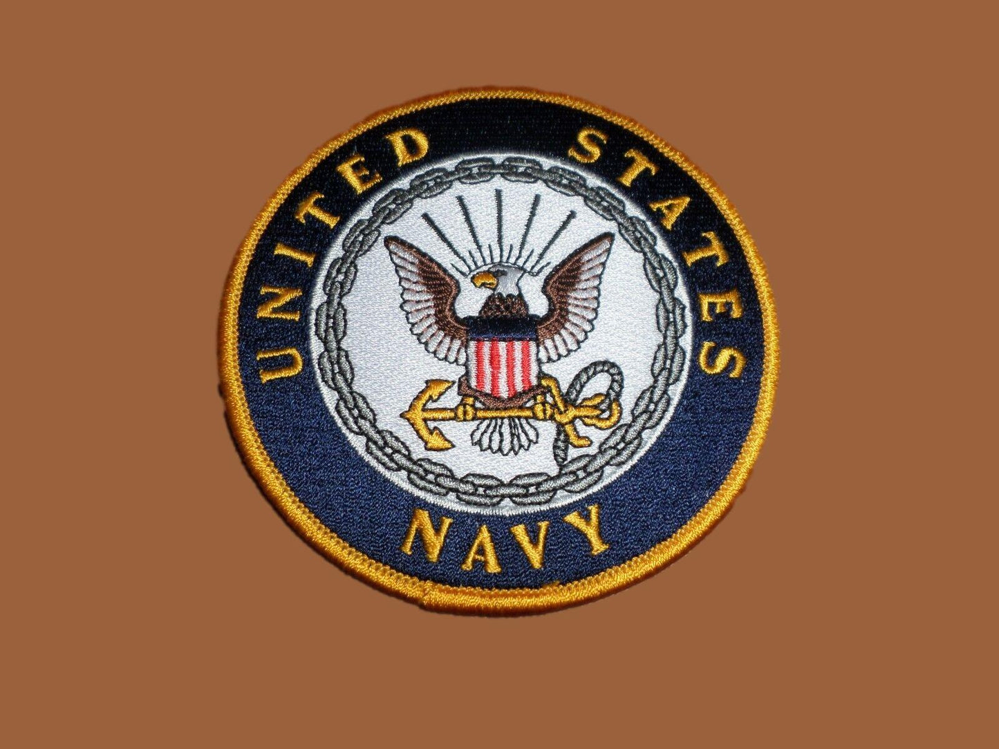 NEW U.S.MILITARY NAVY EMBROIDERED PATCH UNITED STATES NAVY 4" X 4" FULL COLOR