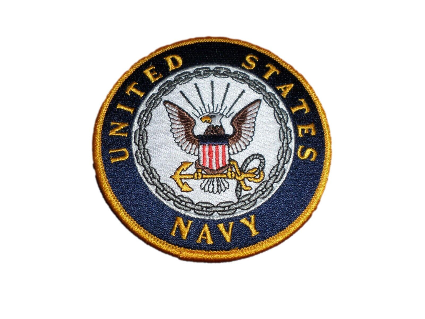 NEW U.S.MILITARY NAVY EMBROIDERED PATCH UNITED STATES NAVY 4" X 4" FULL COLOR