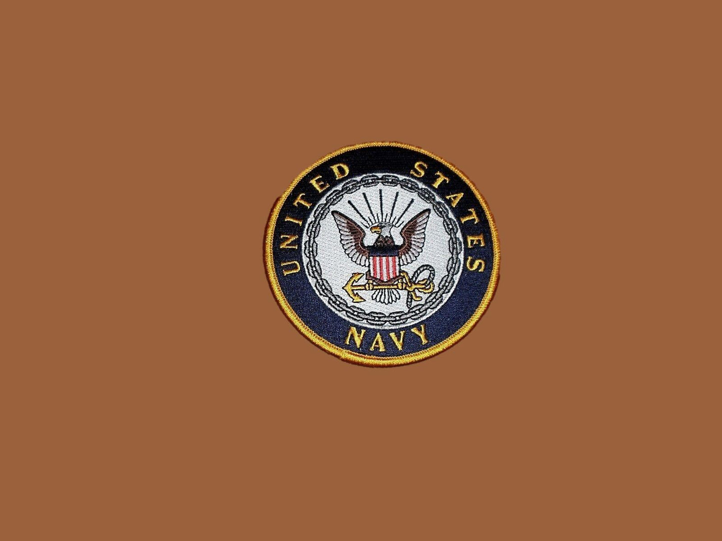 NEW U.S.MILITARY NAVY EMBROIDERED PATCH UNITED STATES NAVY 4" X 4" FULL COLOR