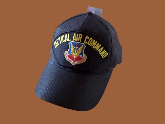 U.S AIR FORCE TAC MILITARY HAT OFFICIAL BALL CAP TACTICAL AIR COMMAND U.S.A MADE