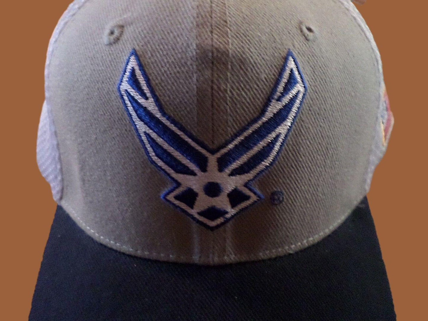 New U.S Military Air Force Hat Deluxe Mesh 3-D Embroidered Baseball Cap