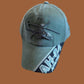 U.S ARMY AH-64 APACHE HAT EMBROIDERED MILITARY BALL CAP STONE WASHED OD GREEN