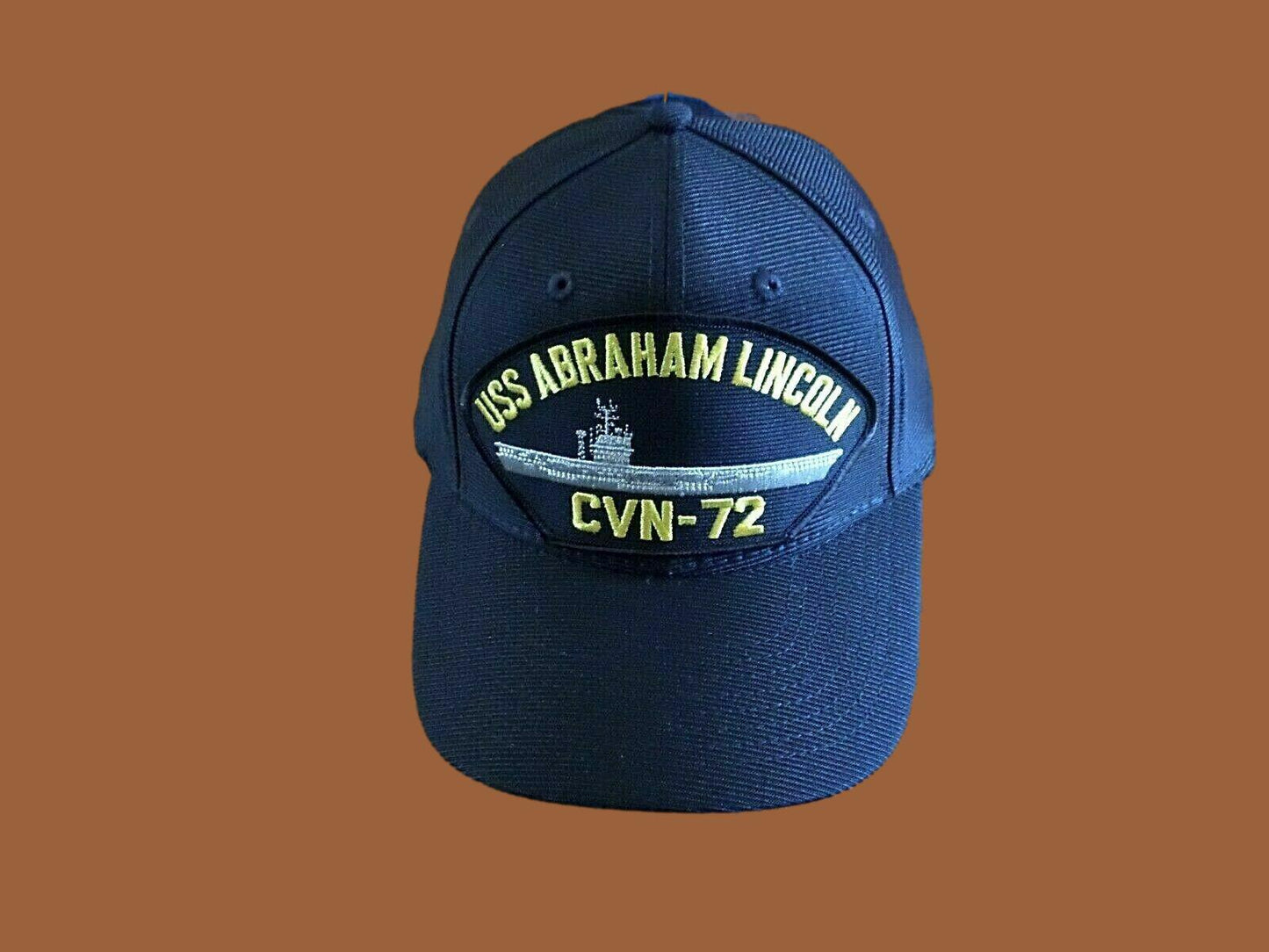 USS ABRAHAM LINCOLN CVN -72 U.S NAVY SHIP HAT OFFICIAL U.S MILITARY BALL CAP USA