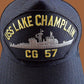 USS LAKE CHAMPLAIN CG 57 U.S NAVY SHIP HAT OFFICIAL MILITARY BALL CAP U.S.A MADE