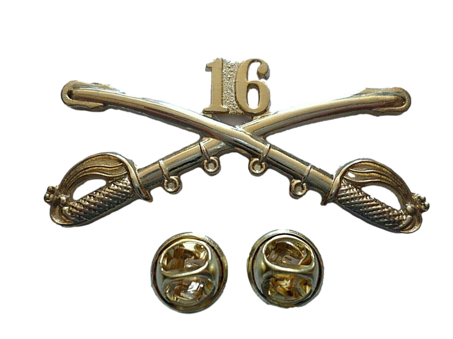 16th CAVALRY SWORDS SABERS MILITARY HAT PIN 16th CAVALRY REGIMENT BADGE U.S ARMY