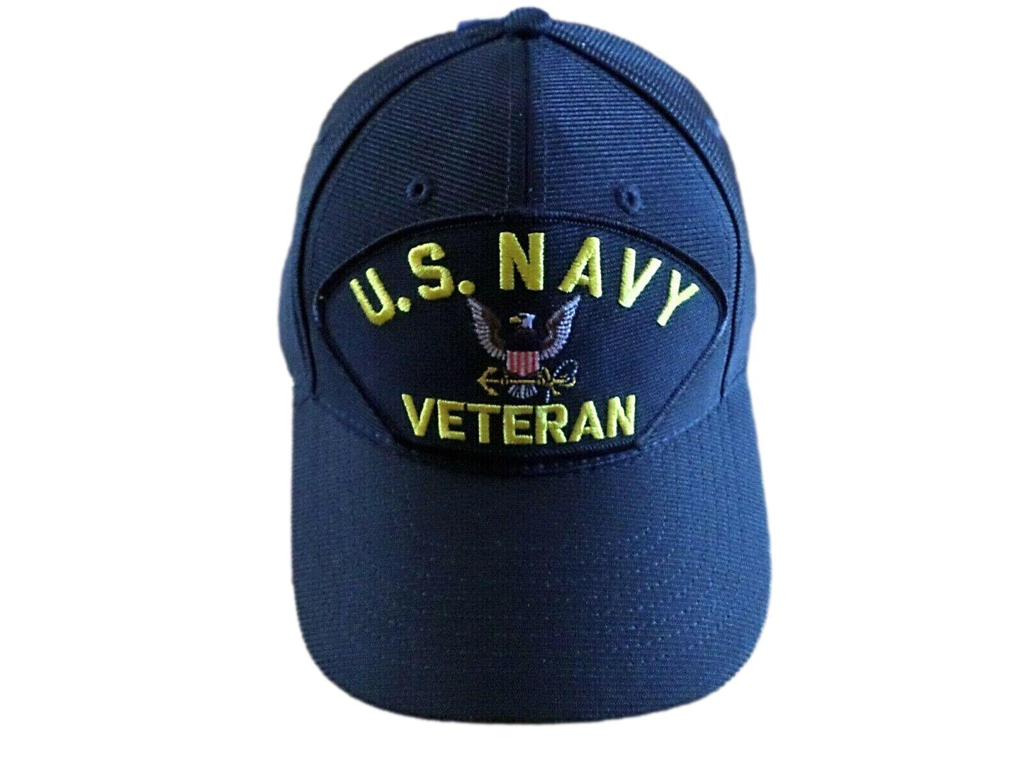 U.S MILITARY NAVY VETERAN HAT U.S MILITARY OFFICIAL BALL CAP U.S.A MADE NAVY VET