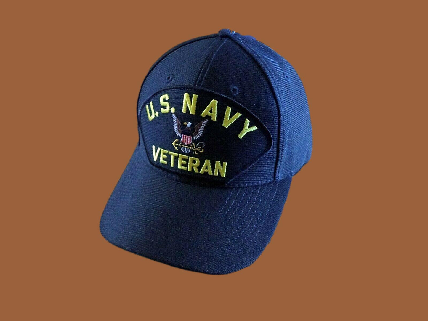 U.S MILITARY NAVY VETERAN HAT U.S MILITARY OFFICIAL BALL CAP U.S.A MADE NAVY VET