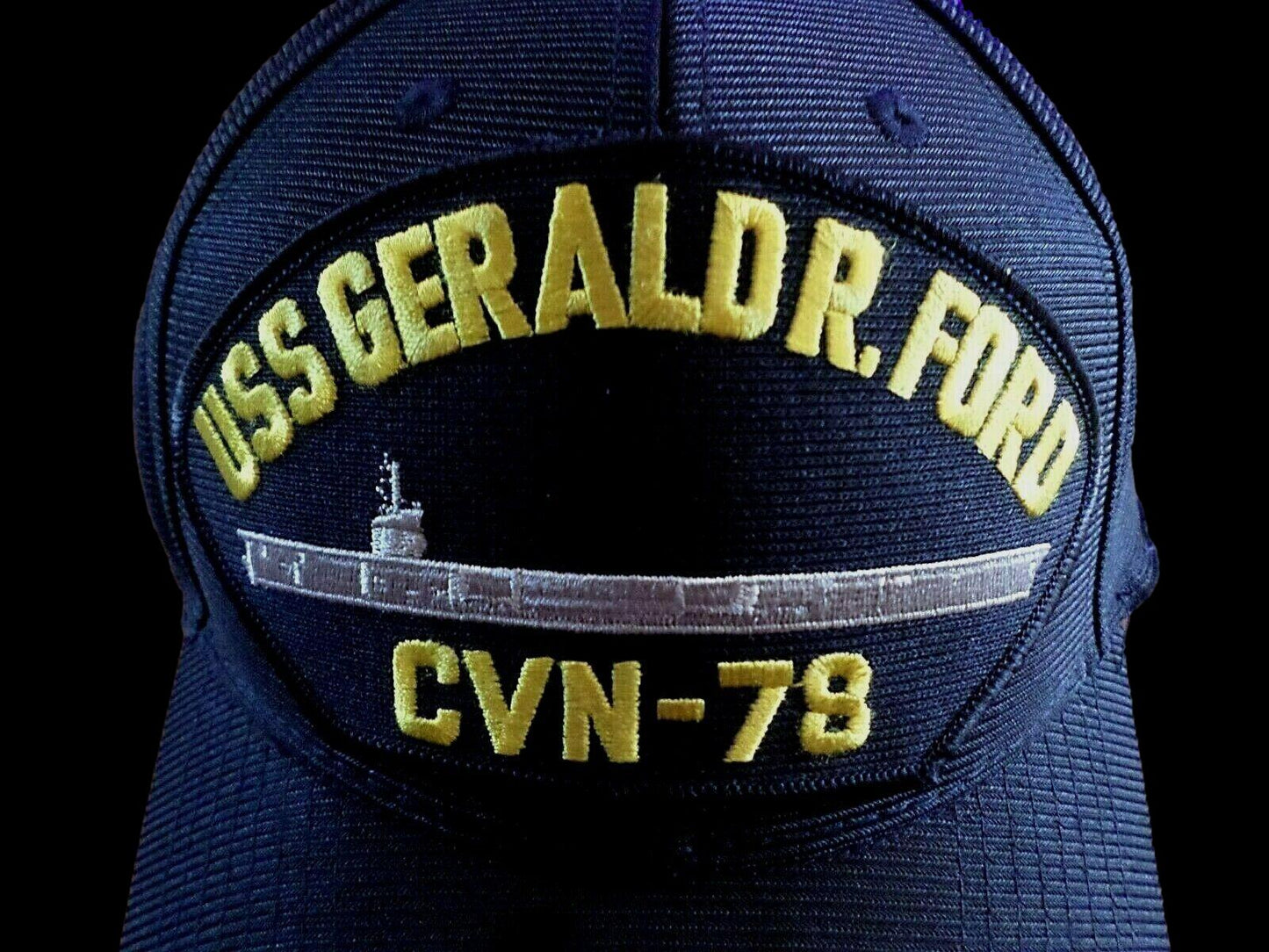 USS GERALD R.FORD CVN-78 U.S NAVY SHIP HAT U.S MILITARY OFFICIAL BALL CAP U.S.A