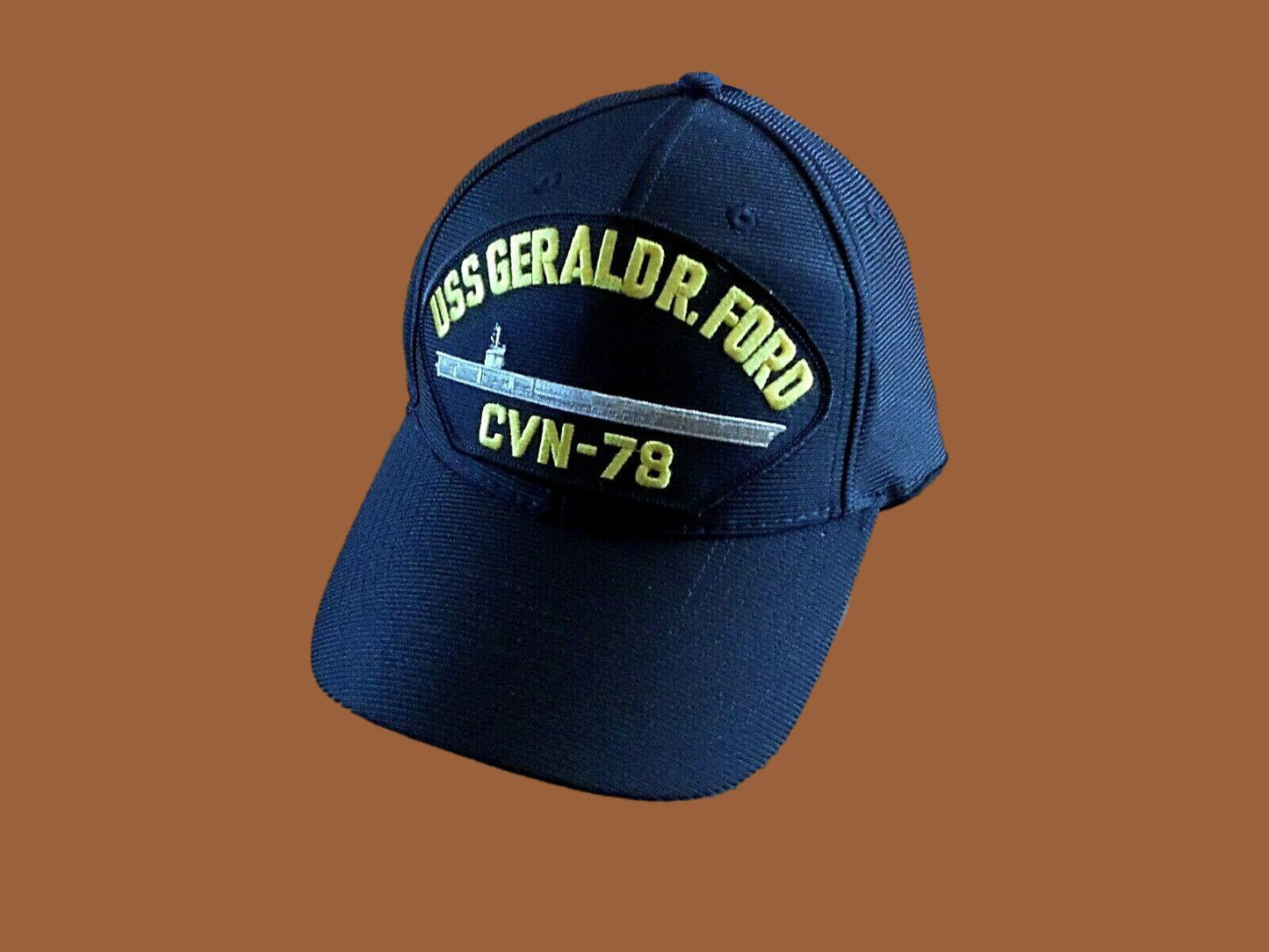 USS GERALD R.FORD CVN-78 U.S NAVY SHIP HAT U.S MILITARY OFFICIAL BALL CAP U.S.A