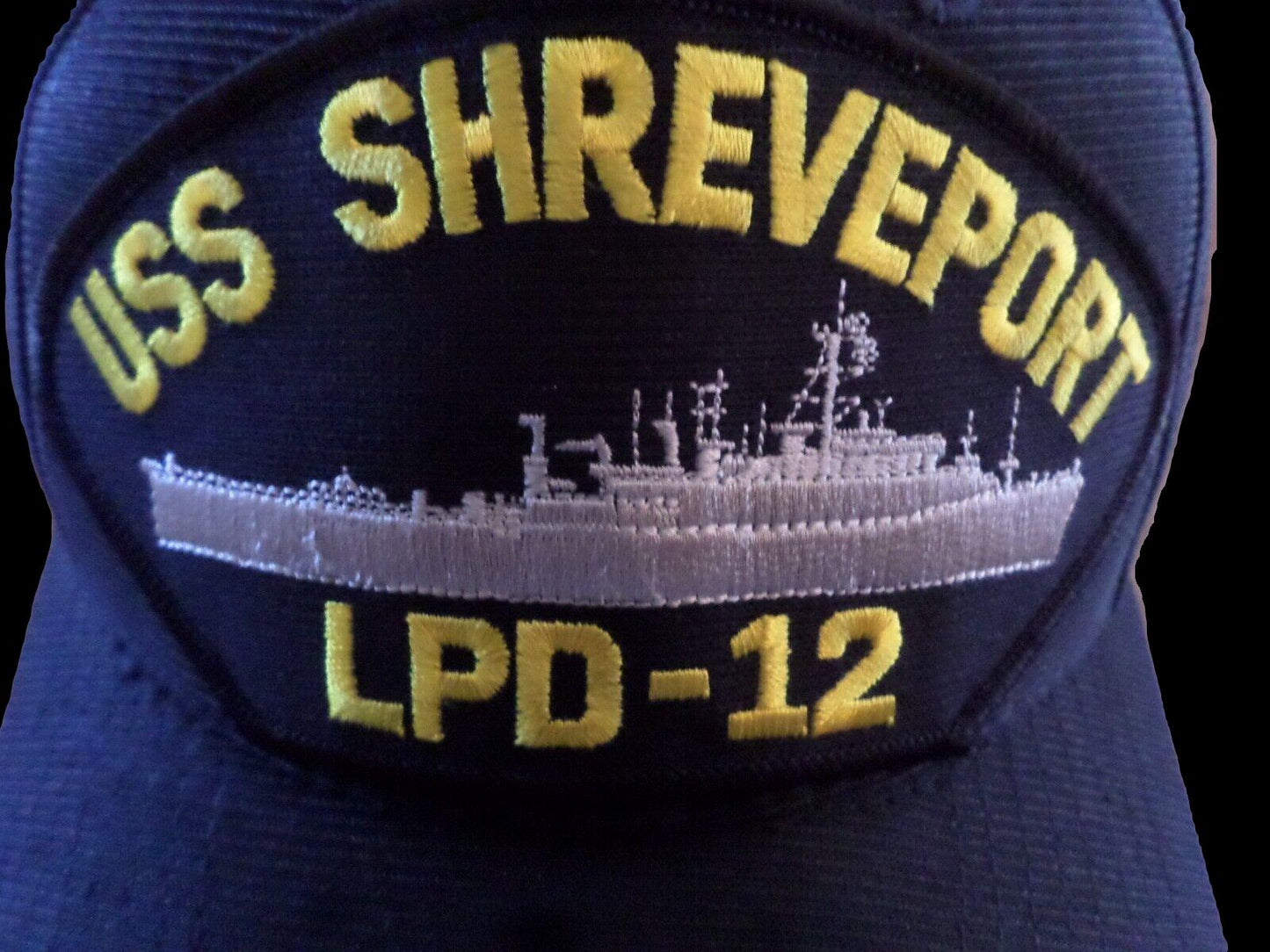 USS SHREVEPORT LPD-12 NAVY SHIP HAT U.S MILITARY OFFICIAL BALL CAP U.S.A MADE