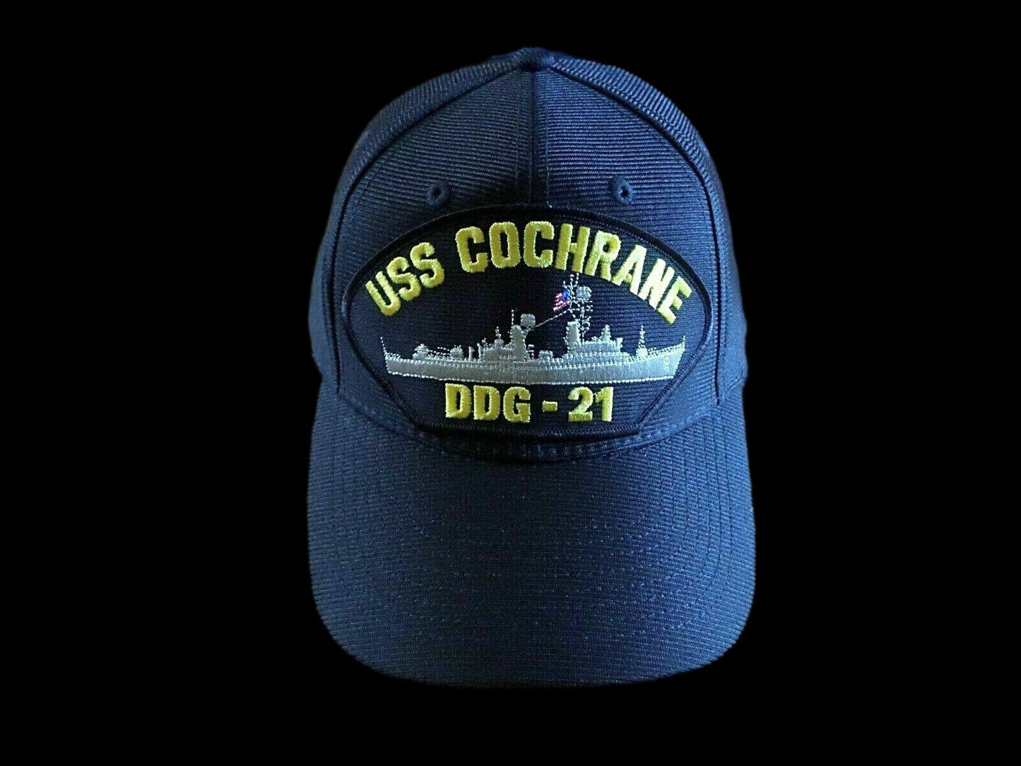 USS COCHRANE DDG-21 NAVY SHIP HAT U.S MILITARY OFFICIAL  BALL CAP U.S.A MADE