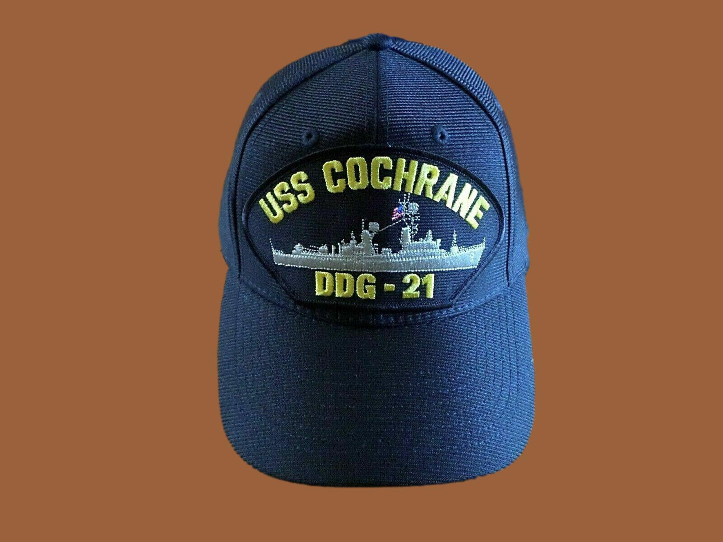 USS COCHRANE DDG-21 NAVY SHIP HAT U.S MILITARY OFFICIAL  BALL CAP U.S.A MADE