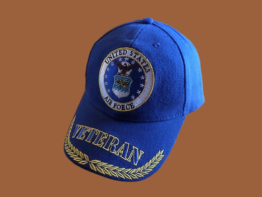 U.S Military Air Force Veteran Embroidered Baseball Hat Air Force Licensed Cap