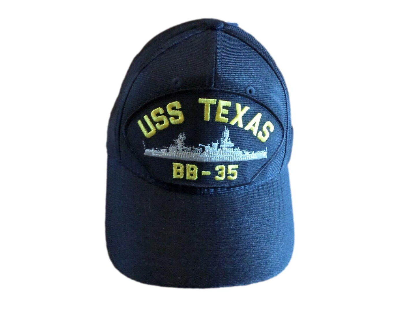 USS TEXAS BB-35 U.S NAVY SHIP MILITARY HAT OFFICIAL BALL CAP U.S.A MADE