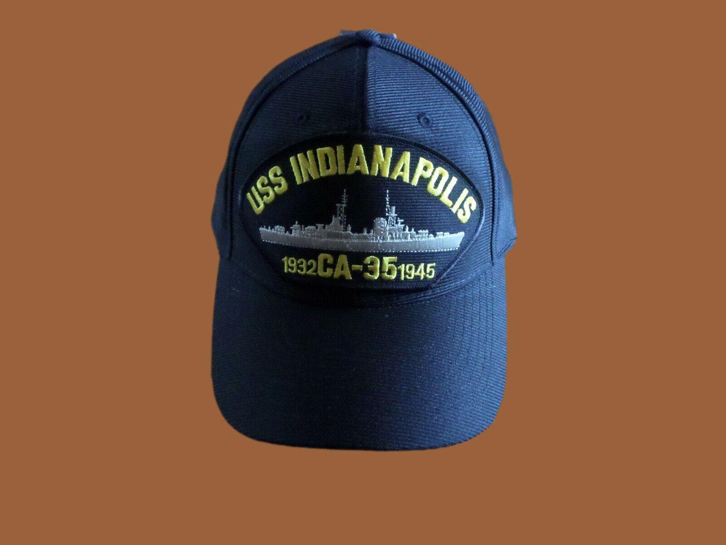 USS INDIANAPOLIS CA-35 1932-1945 U.S NAVY SHIP HAT OFFICIAL MILITARY BALL CAP