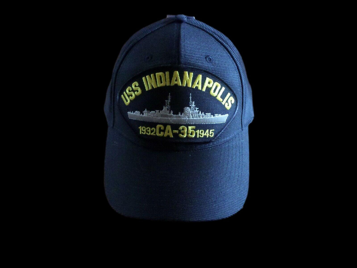 USS INDIANAPOLIS CA-35 1932-1945 U.S NAVY SHIP HAT OFFICIAL MILITARY BALL CAP