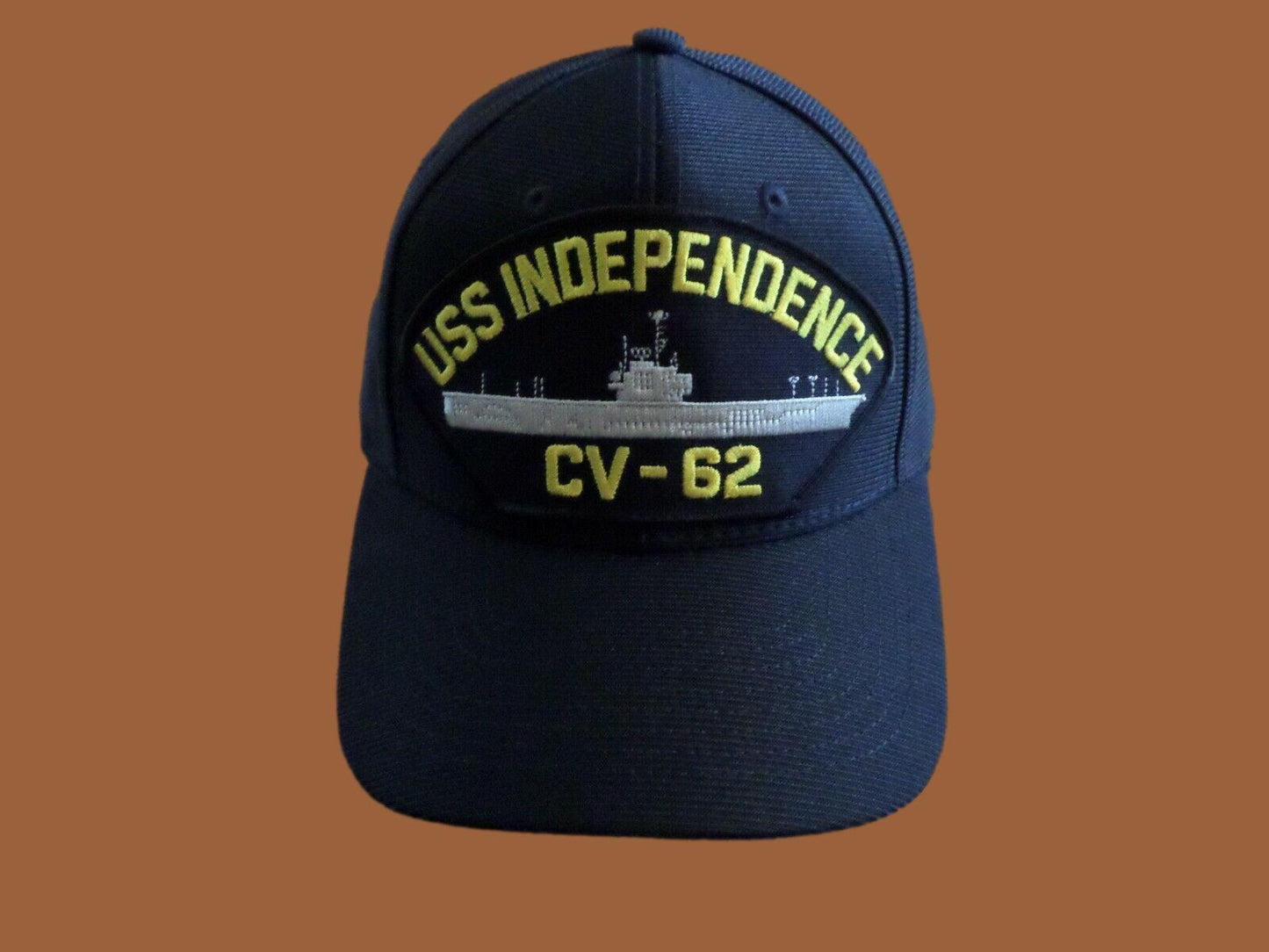 USS INDEPENDENCE CV-62 NAVY SHIP HAT U.S MILITARY OFFICIAL BALL CAP U.S.A MADE