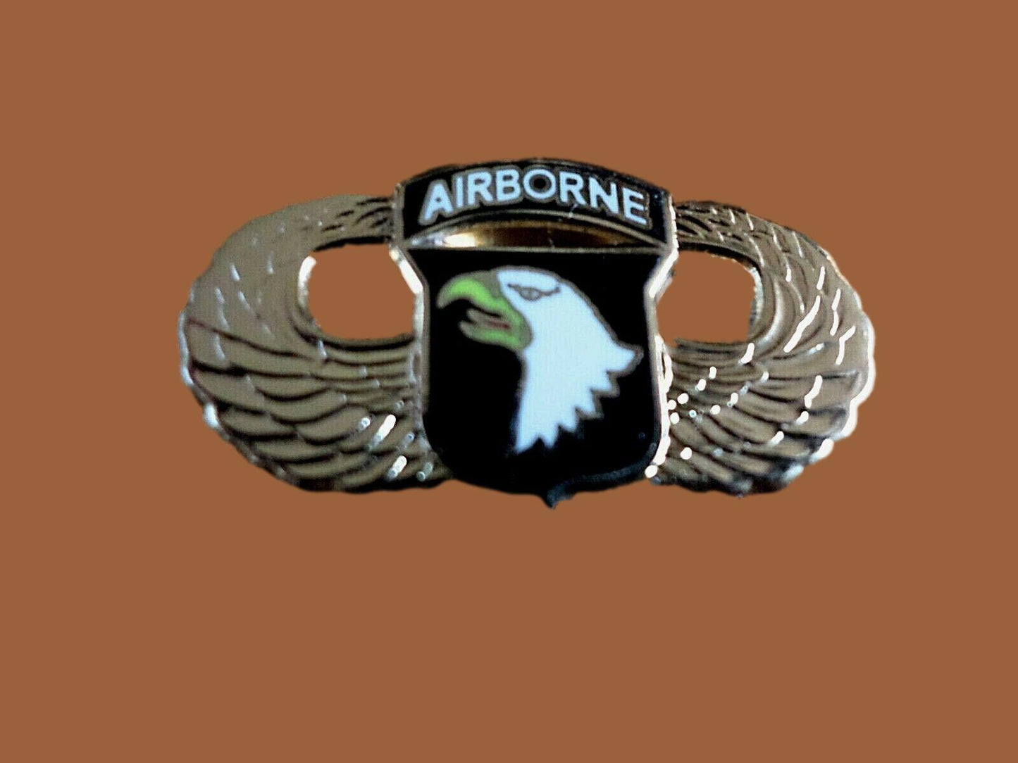 U.S MILITARY PIN ARMY 101st AIRBORNE JUMP WINGS HAT LAPEL PIN DOUBLE POST