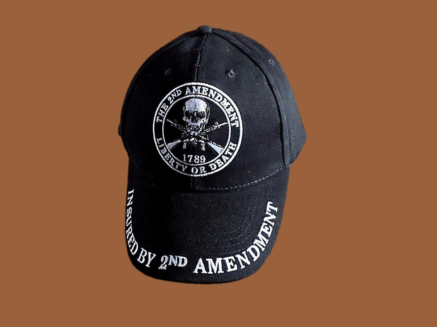 New Polo Style Hat 2nd Amendment Liberty Or Death Embroidered Baseball Cap