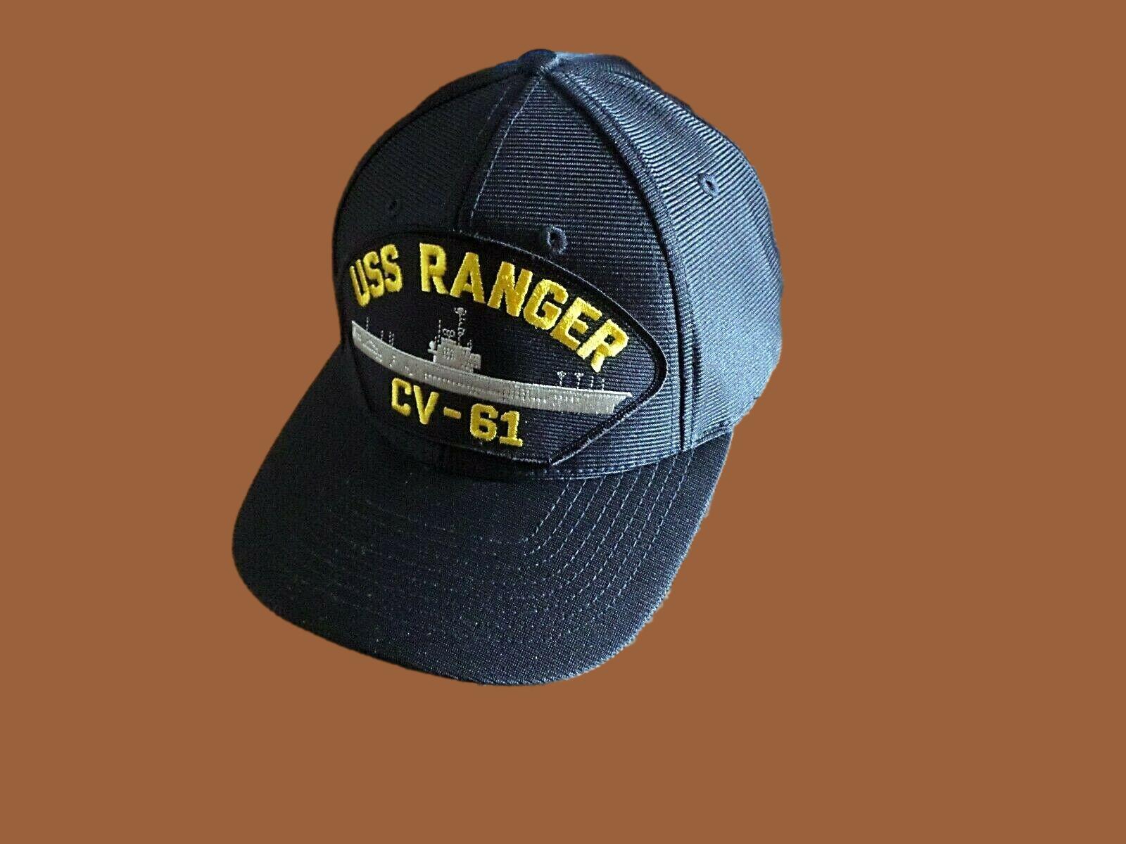 USS RANGER CV-61 NAVY SHIP HAT U.S MILITARY OFFICIAL BALL CAP U.S.A MA ...