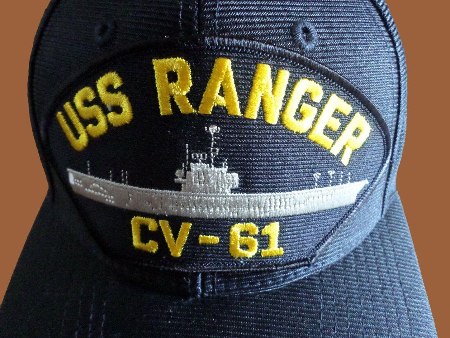 USS RANGER CV-61 NAVY SHIP HAT U.S MILITARY OFFICIAL BALL CAP U.S.A MADE