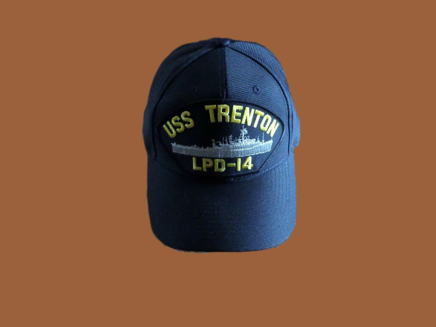 USS TRENTON LPD-14 NAVY SHIP HAT U.S MILITARY OFFICIAL BALL CAP U.S.A MADE