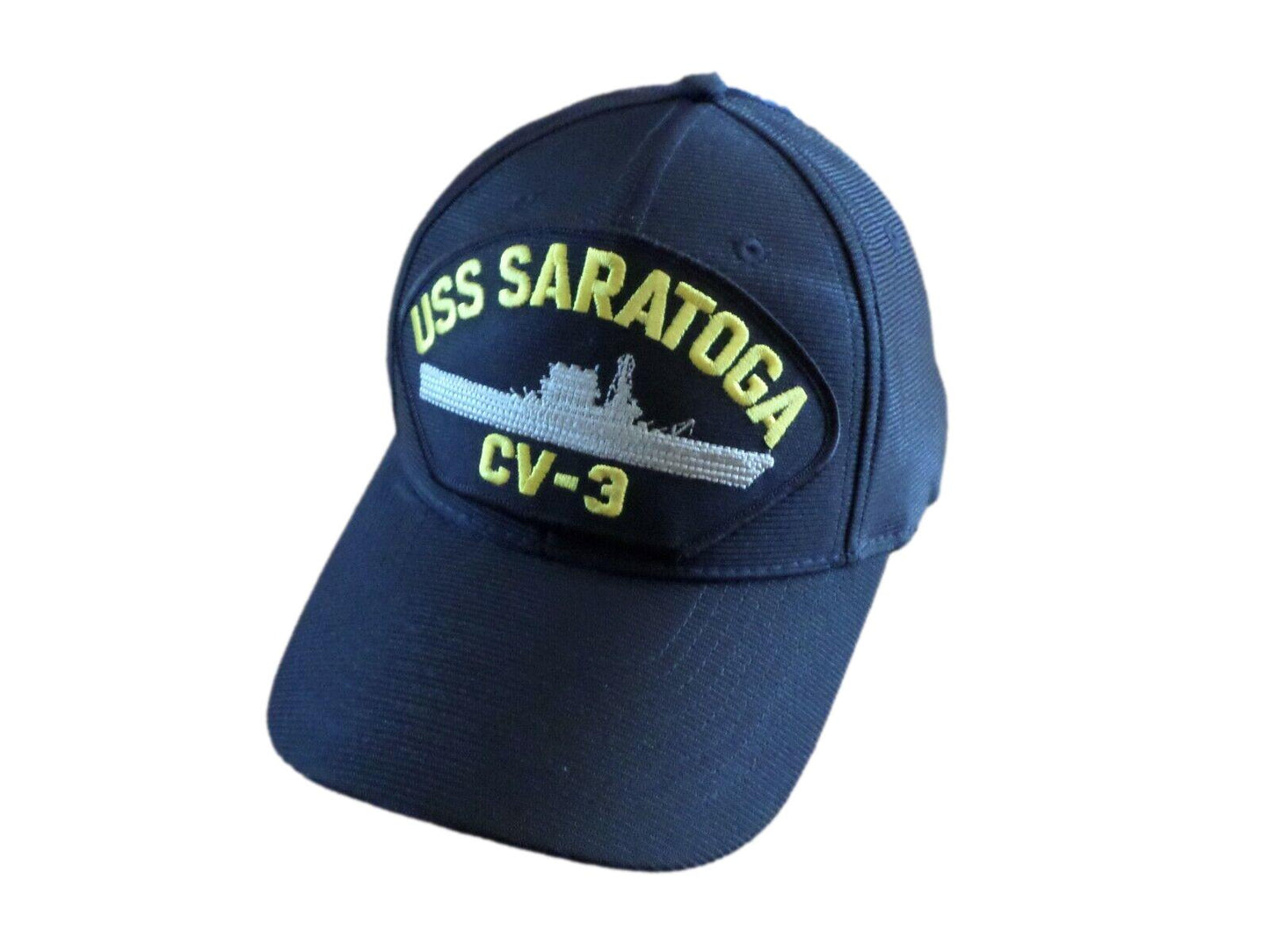 USS SARATOGA CV-3 NAVY SHIP HAT U.S MILITARY OFFICIAL  BALL CAP U.S.A MADE