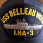 USS BELLEAU WOOD LHA-3 U.S NAVY SHIP HAT U.S MILITARY OFFICIAL BALL CAP U.S.A