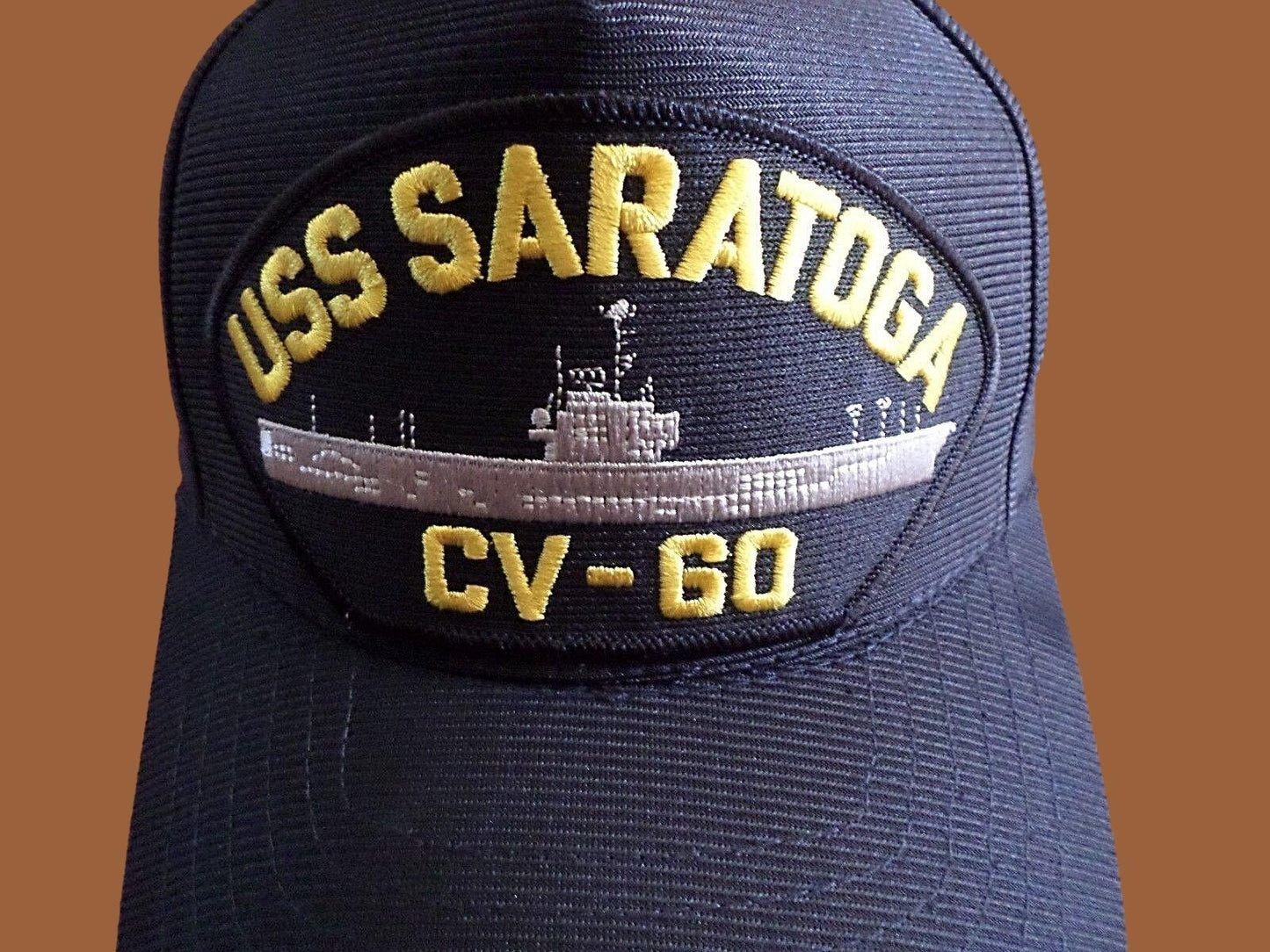 USS SARATOGA CV-60 U.S NAVY SHIP HAT OFFICIAL U.S MILITARY BALL CAP U.S.A MADE