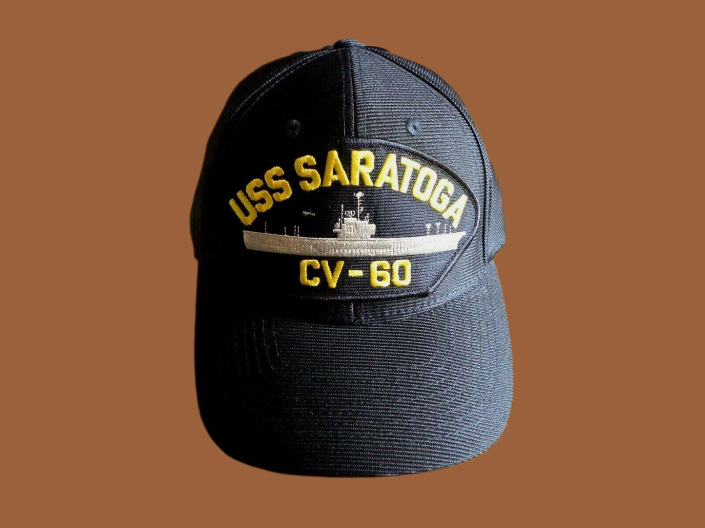 USS SARATOGA CV-60 U.S NAVY SHIP HAT OFFICIAL U.S MILITARY BALL CAP U.S.A MADE