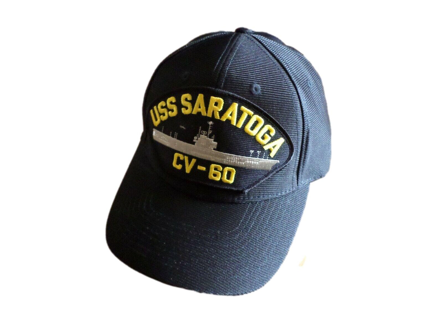 USS SARATOGA CV-60 U.S NAVY SHIP HAT OFFICIAL U.S MILITARY BALL CAP U.S.A MADE