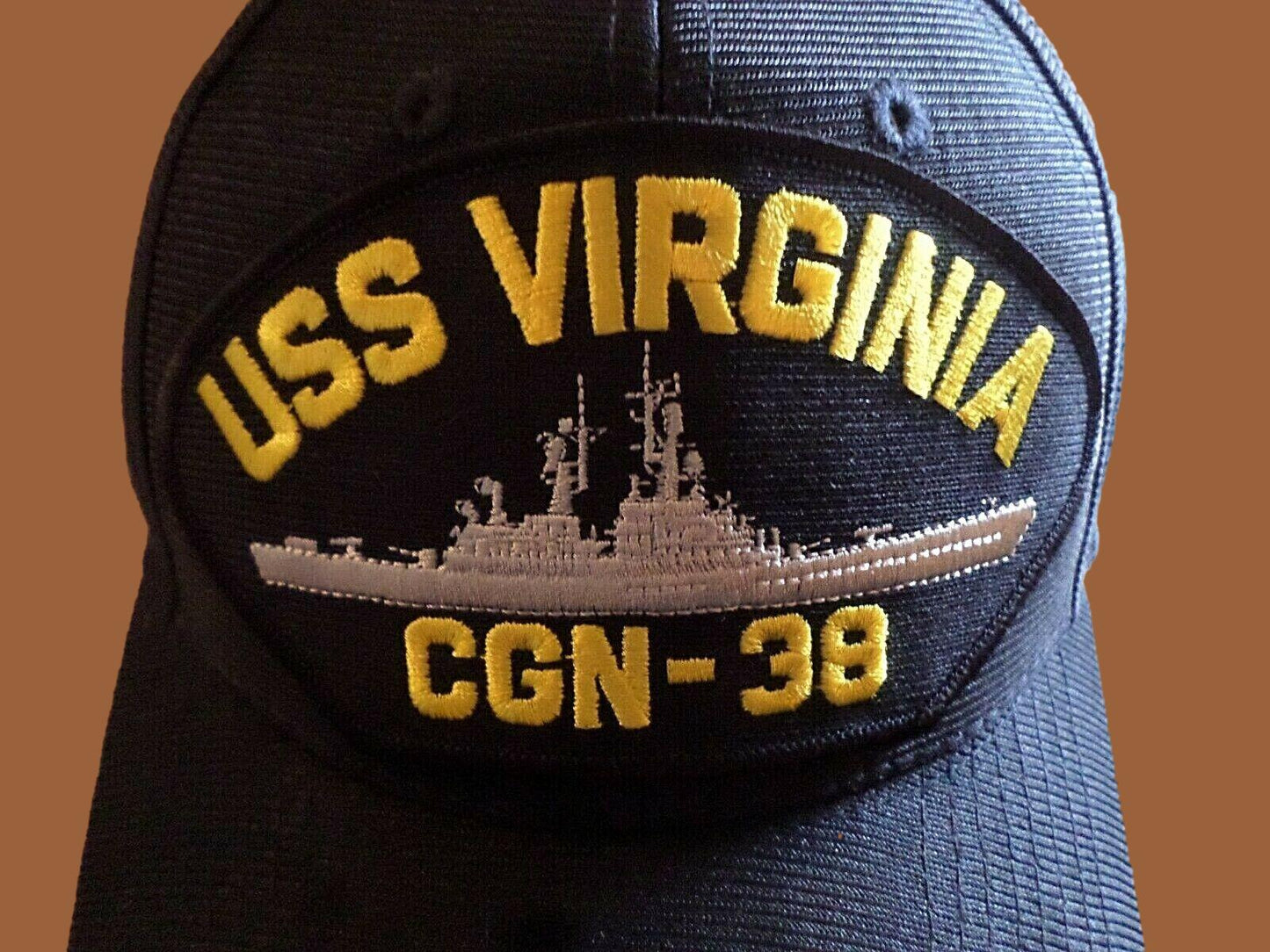 USS VIRGINIA CGN-38 U.S NAVY CRUISER SHIP HAT OFFICIAL MILITARY BALL CAP