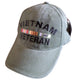 U.S MILITARY VIETNAM VETERAN HAT BALL CAP STONE WASHED OD GREEN
