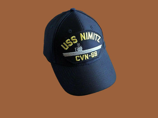 USS NIMITZ CVN - 68 U.S NAVY SHIP HAT U.S MILITARY OFFICIAL BALL CAP U.S.A. MADE