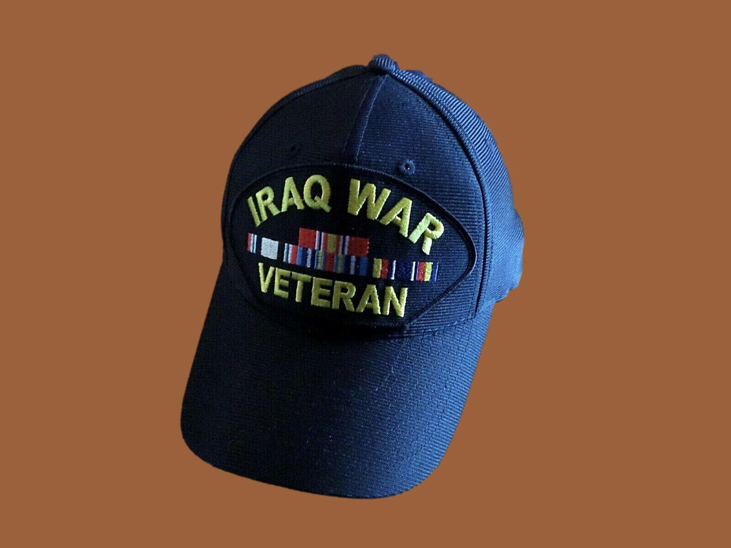 IRAQ WAR VETERAN HAT U.S MILITARY OFFICIAL BALL CAP U.S.A MADE