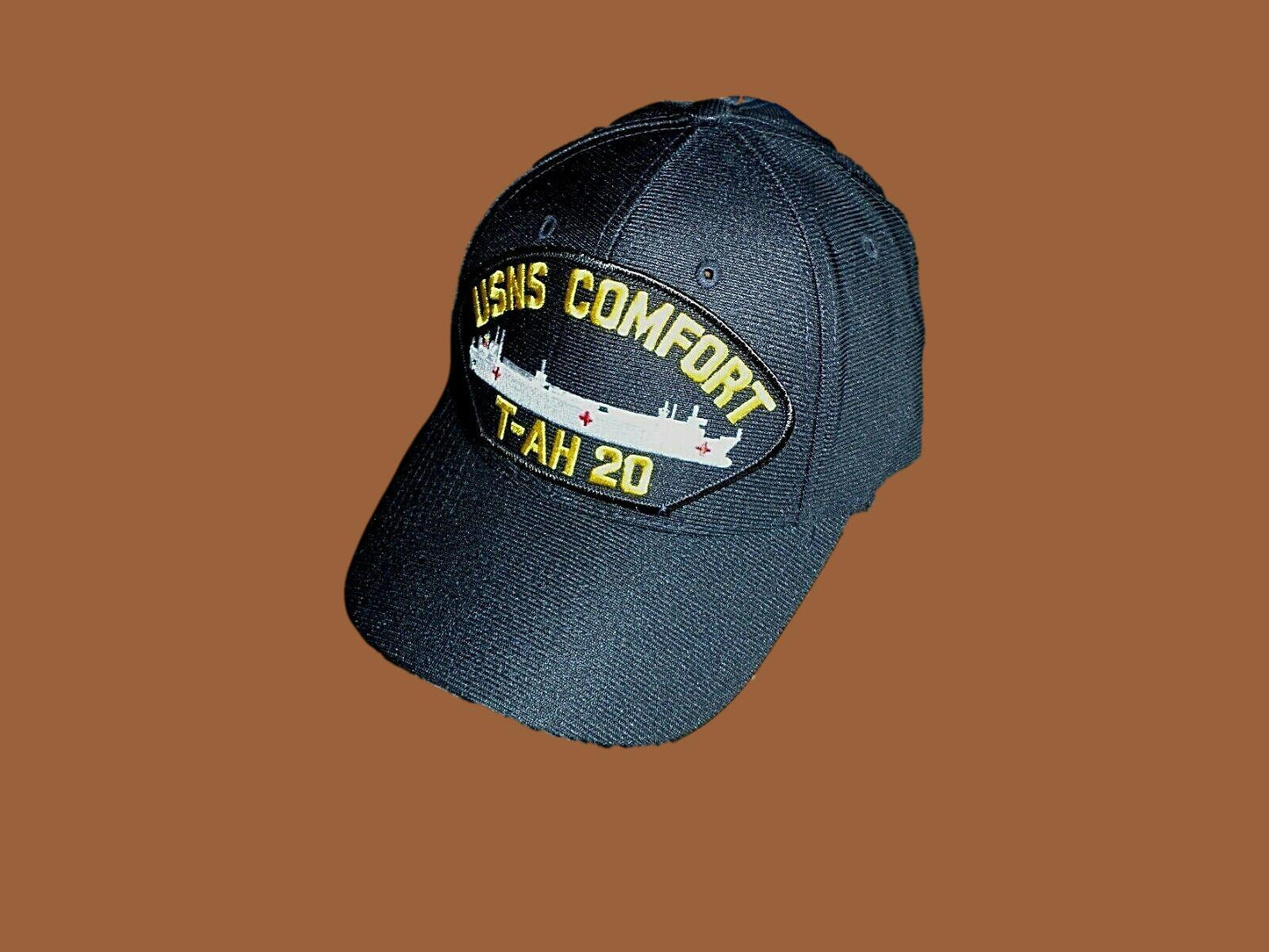 USNS COMFORT T-AH 20 U.S NAVY SHIP HAT OFFICIAL MILITARY BALL CAP U.S.A MADE