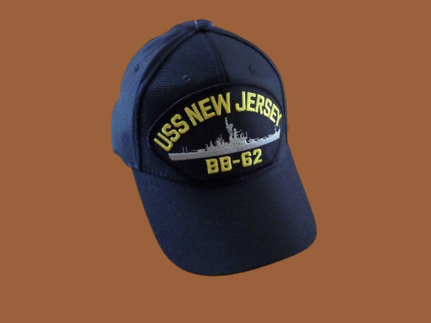 USS NEW JERSEY BB-62 U.S NAVY SHIP HAT OFFICIAL U.S MILITARY BALL CAP U.S.A MADE