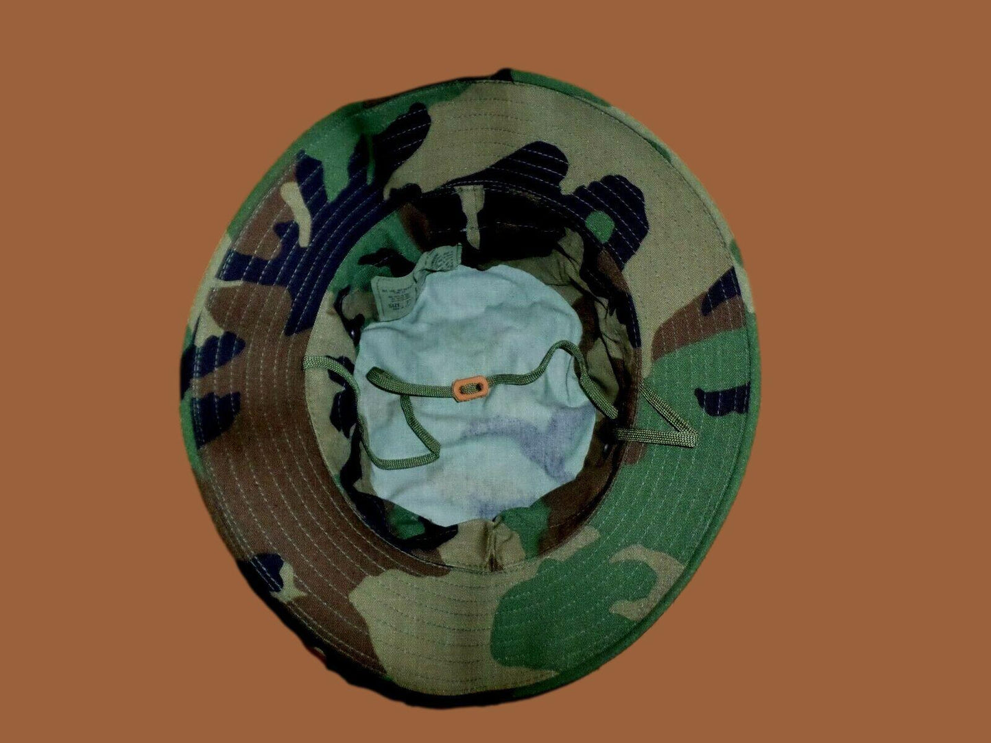 U.S Military Woodland Camouflage Boonie Hat Type II Sun Hot Weather U.S.A Made