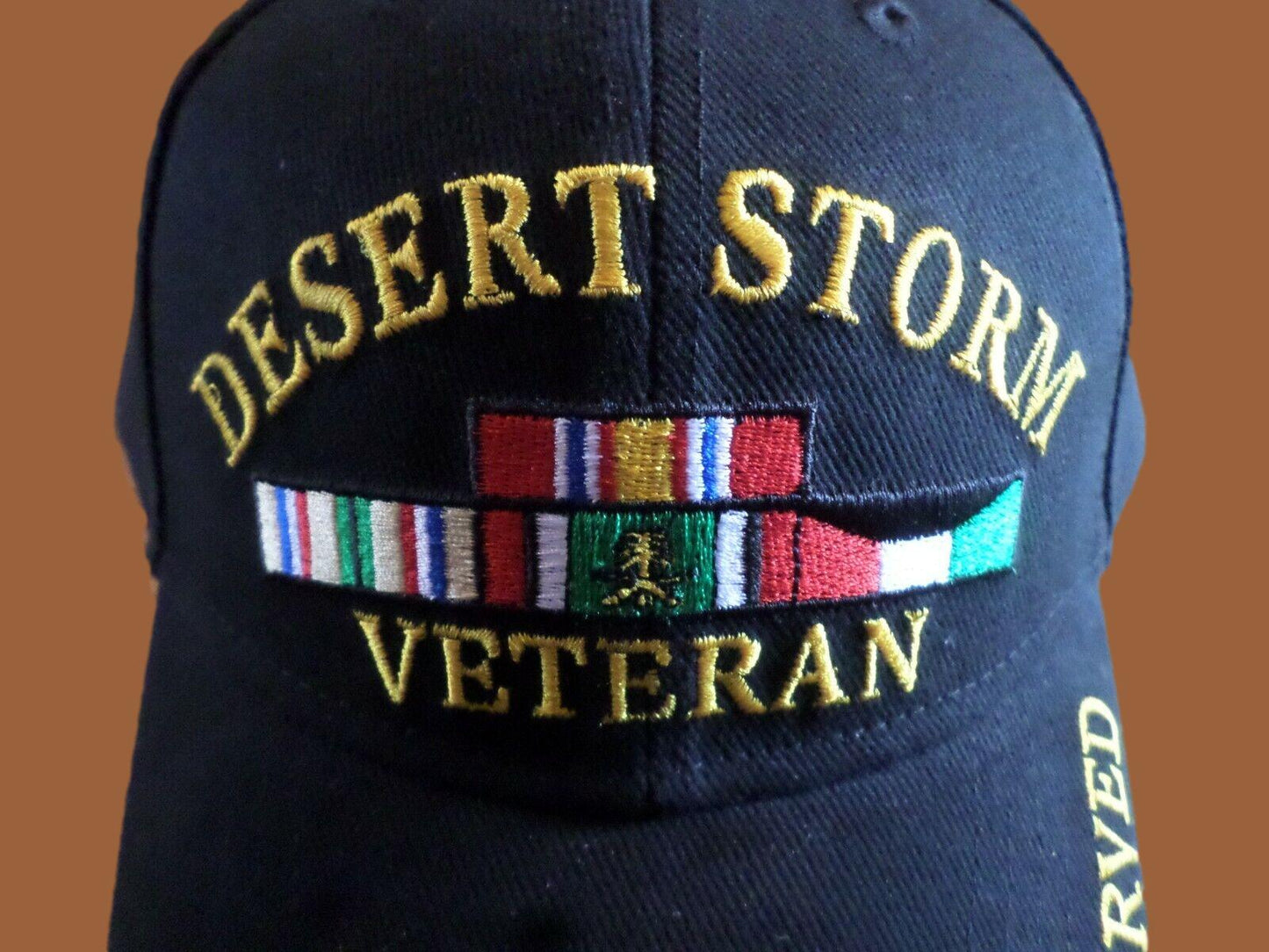 U.S Military Desert Storm Veteran Hat Embroidered Baseball Cap