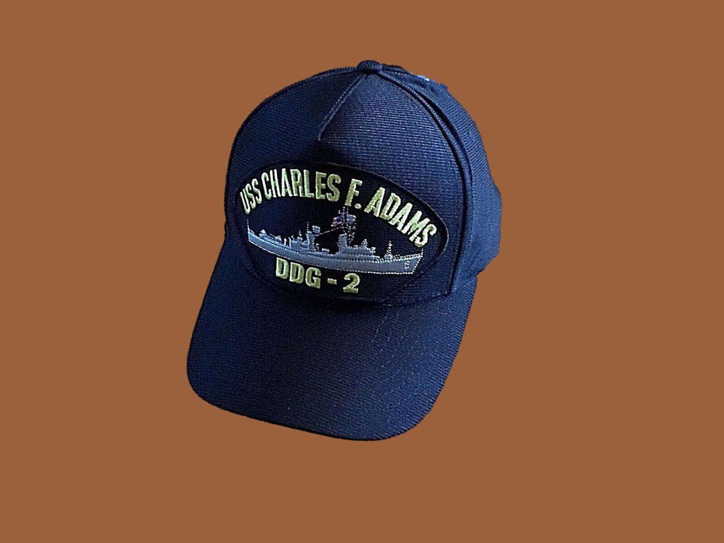 USS CHARLES F ADAMS DDG-2 U.S NAVY SHIP HAT OFFICIAL MILITARY BALL CAP U.S MADE