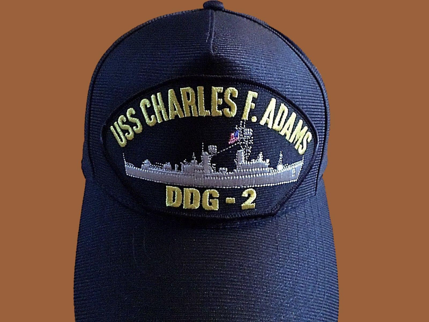 USS CHARLES F ADAMS DDG-2 U.S NAVY SHIP HAT OFFICIAL MILITARY BALL CAP U.S MADE